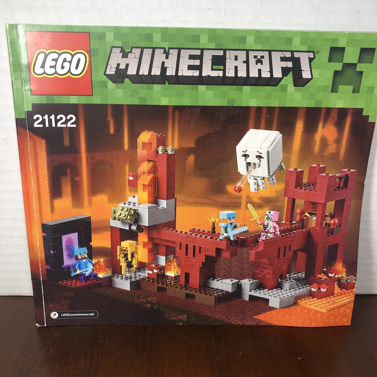 LEGO Minecraft: The Nether Fortress 21122 Instruction MANUAL  ONLY  Booklet