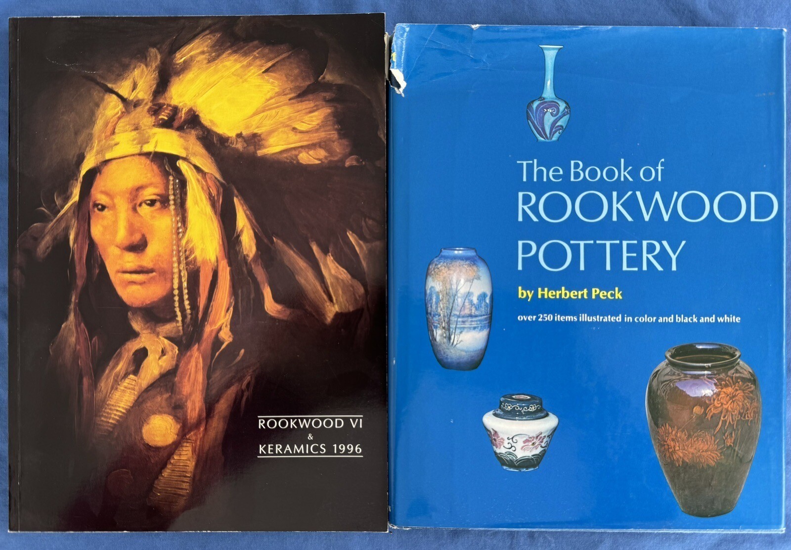 Book Of Rookwood Pottery Peck & 1996 Keramics Auction Catalog Roseville Waller