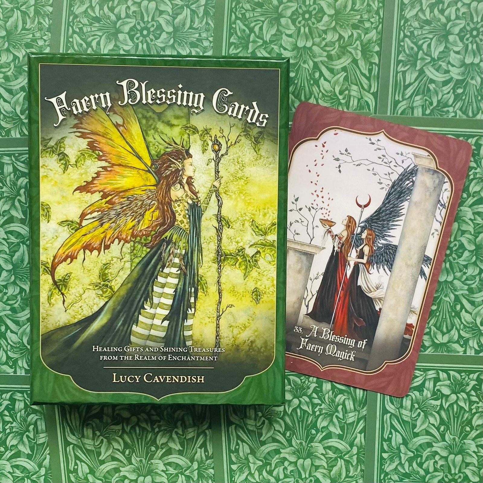 Fairies Segen Cards Deck Cards Esoteric Cavendish Braun Blue Angel Fabc45