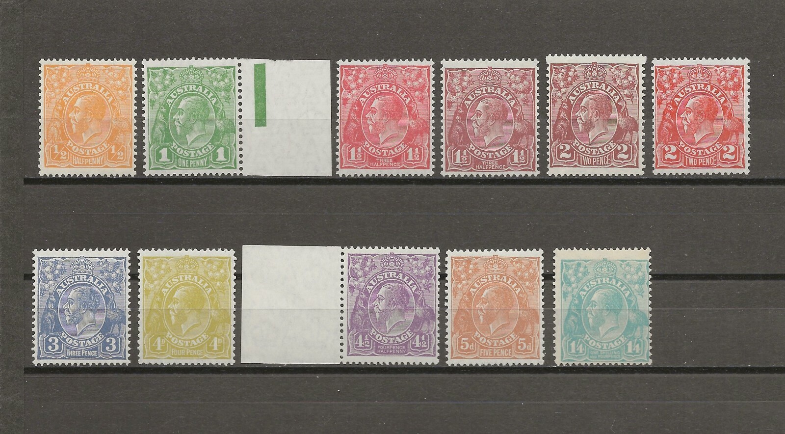 AUSTRALIA 1926/30 SG 94/104 MNH/MINT