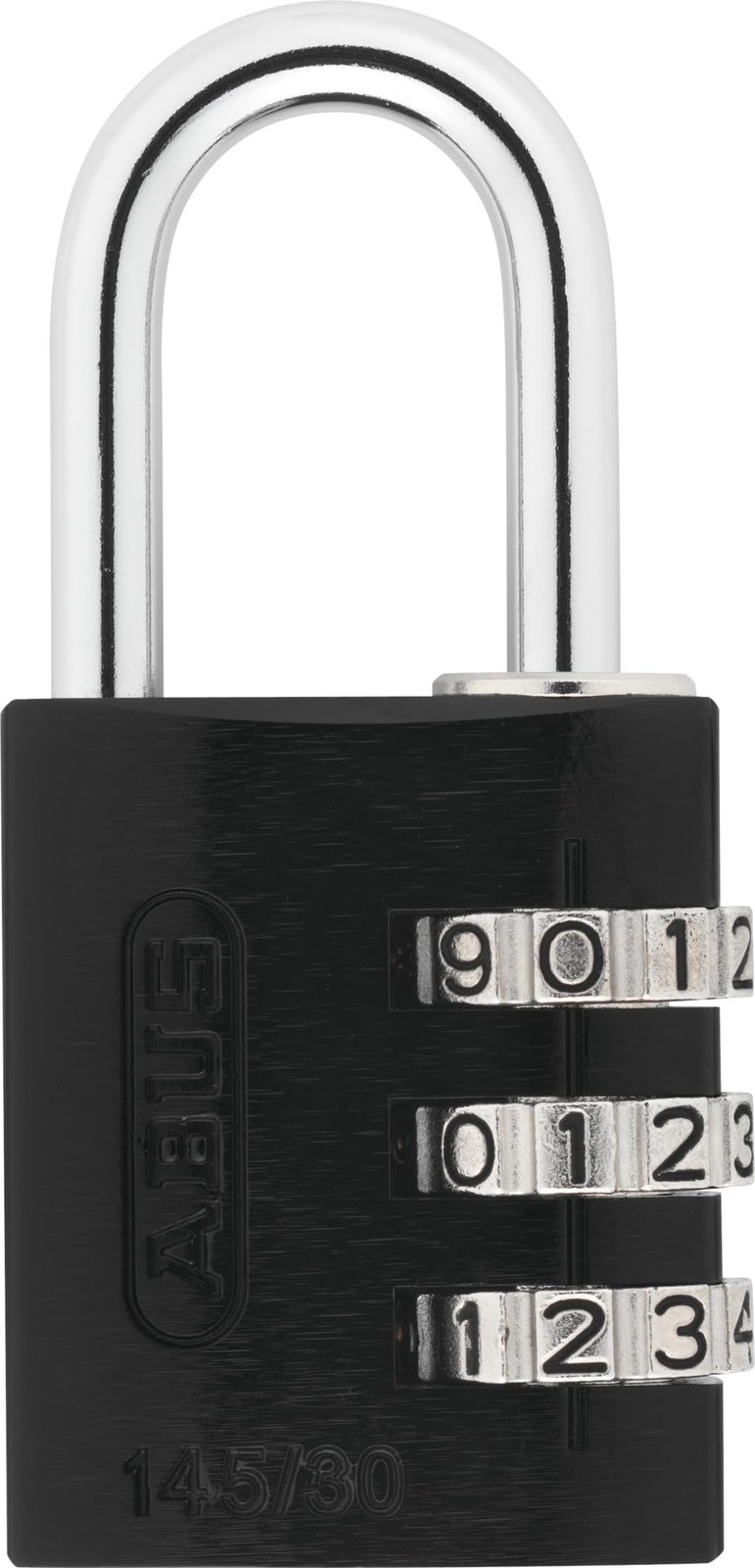 145/30 Non-TSA Combination Lock for Hard Cases, Luggage, Resettable, Black