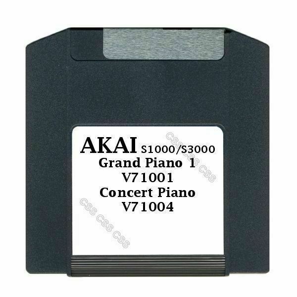 Akai S1000 / S3000 100MB Zip Disk Grand Piano 1 V71001, Concert Piano V71004