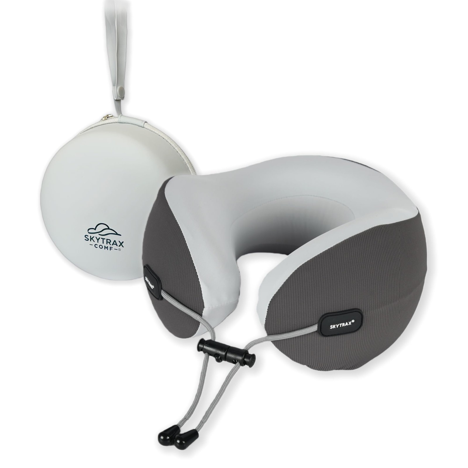 SKYTRAX COMF Premium Ergonomic Memory Foam Travel Neck Pillow Washable Cooling