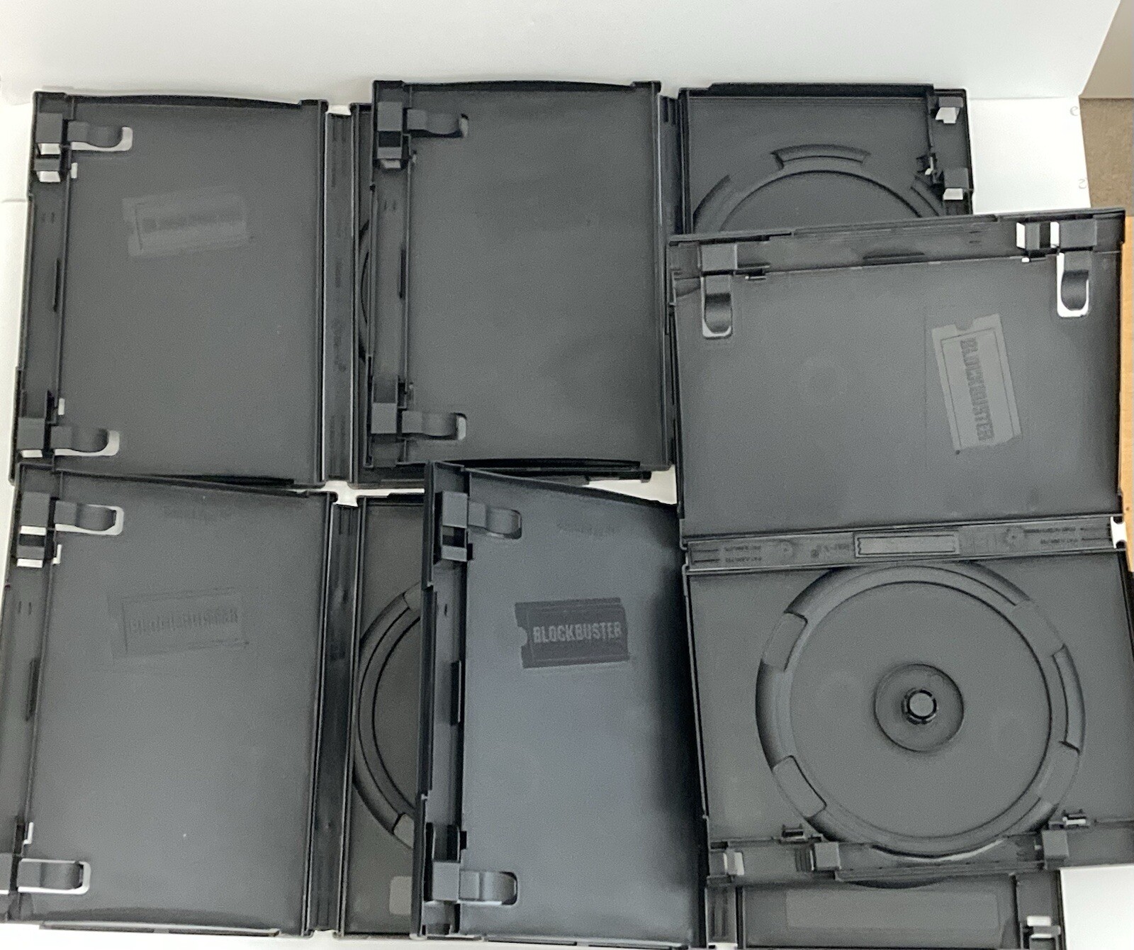 Lot of 5 Authentic Blockbuster Video Empty Dvd Single Disc Rental Cases Only