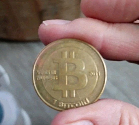 Casascius 1 Bitcoin BTC Coin - 2011 - Redeemed - Rare Error "Casacius"