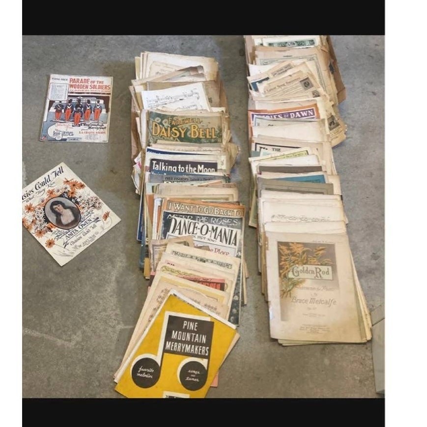 Vintage piano sheet music 1910s and on!