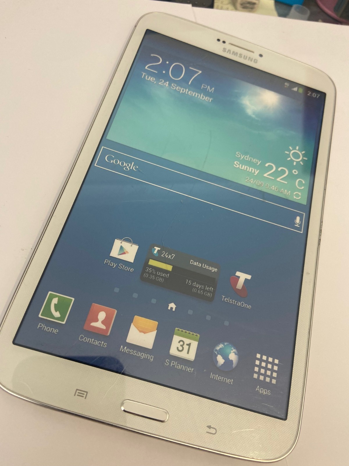 SAMSUNG GALAXY TAB 3 8.0 SM-T315T Dummy in White Original in Good Condition