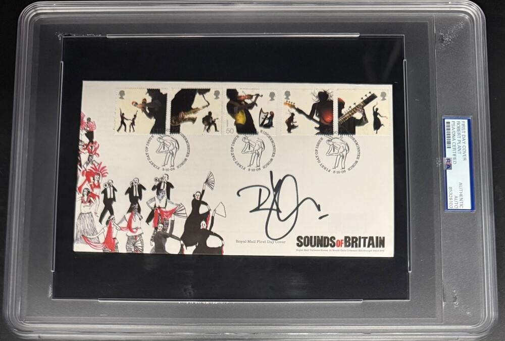 Robert Plant Led Zeppelin Signed Autograph PSA/DNA First Day Cover Envelope FDC