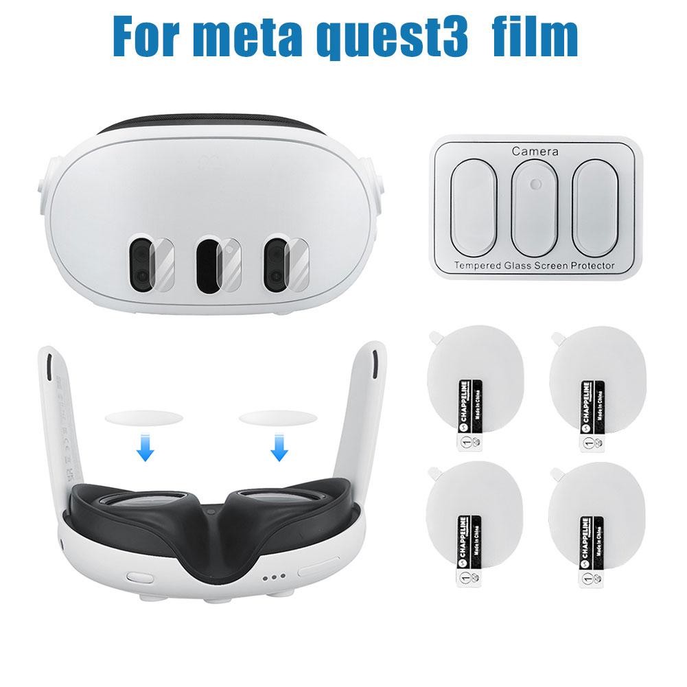 For Meta 3 VR Headset VR Host HD Tempered Glass Film UK Lens Protector Z0K2