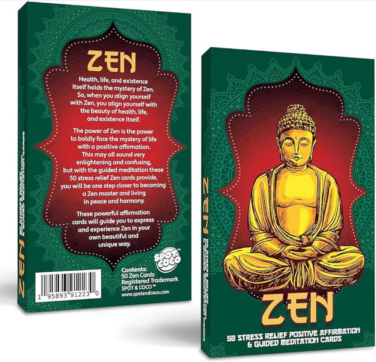 NEW Zen 50 Stress Relief Positive Affirmation & Guided Mediation Cards