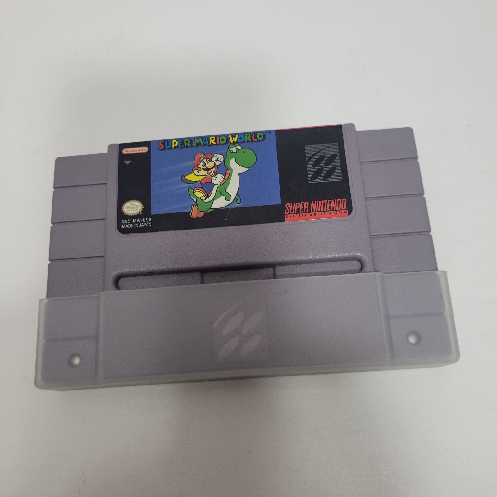 1981 Super Nintendo SNES Super Mario World Video Game with Plastic Cover