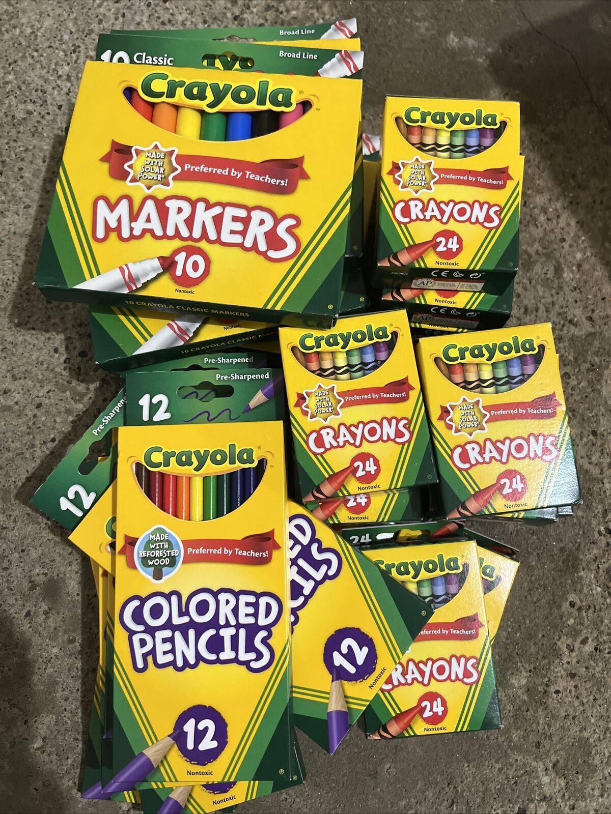 (26) Crayola Crayon Marker Colored Pencil Kid Craft Teacher Student School Bulk