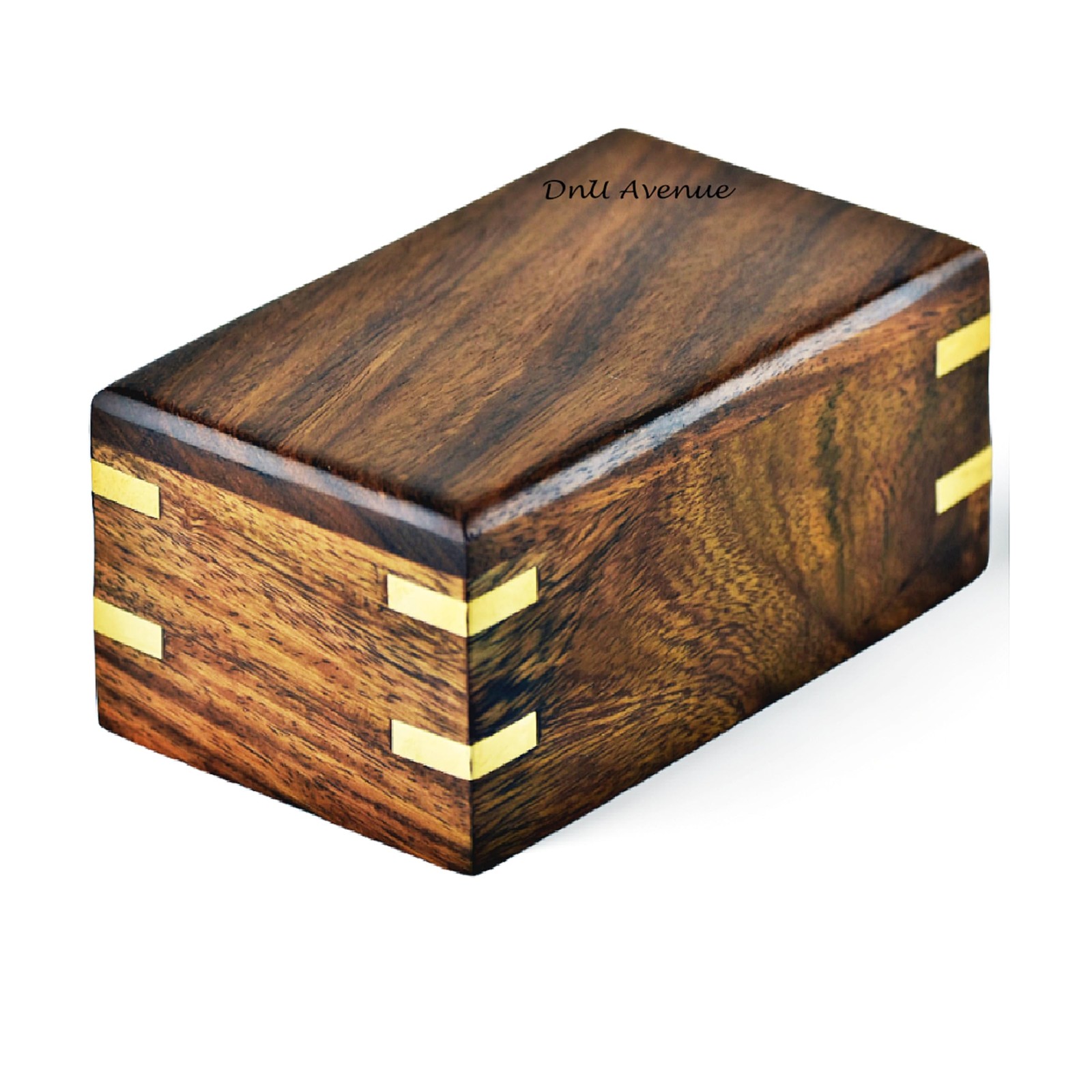 Handmade Rosewood Wooden Cremation Urn for Human Ashes, Burial Memorial Keeps...