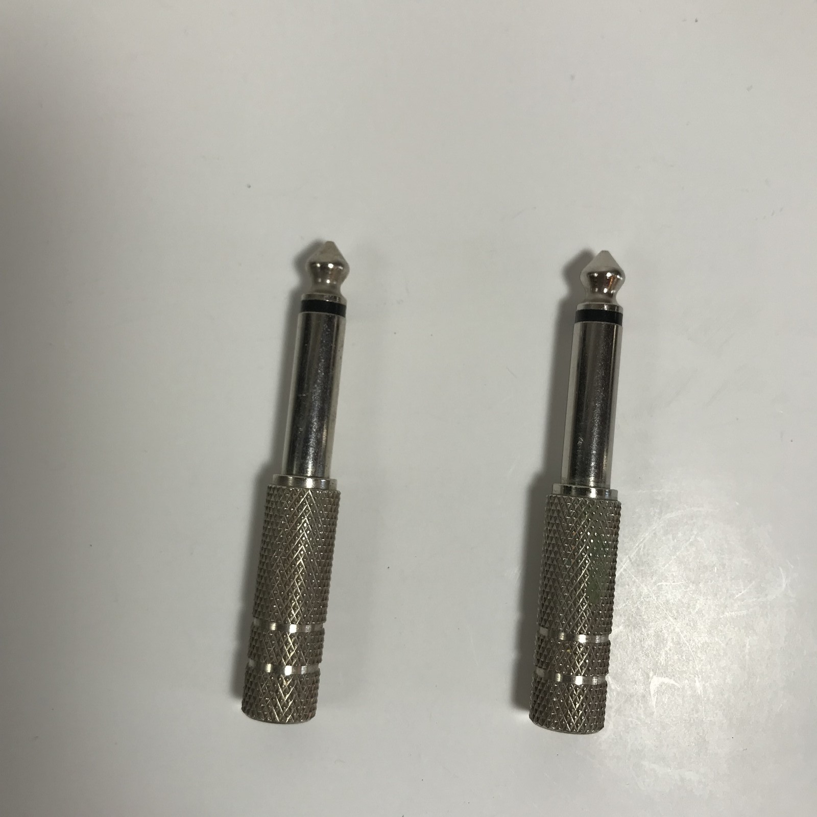 1/4" TS Mono Audio Phone Plug Connector Solder Type for Guitar Cable Lot of 2