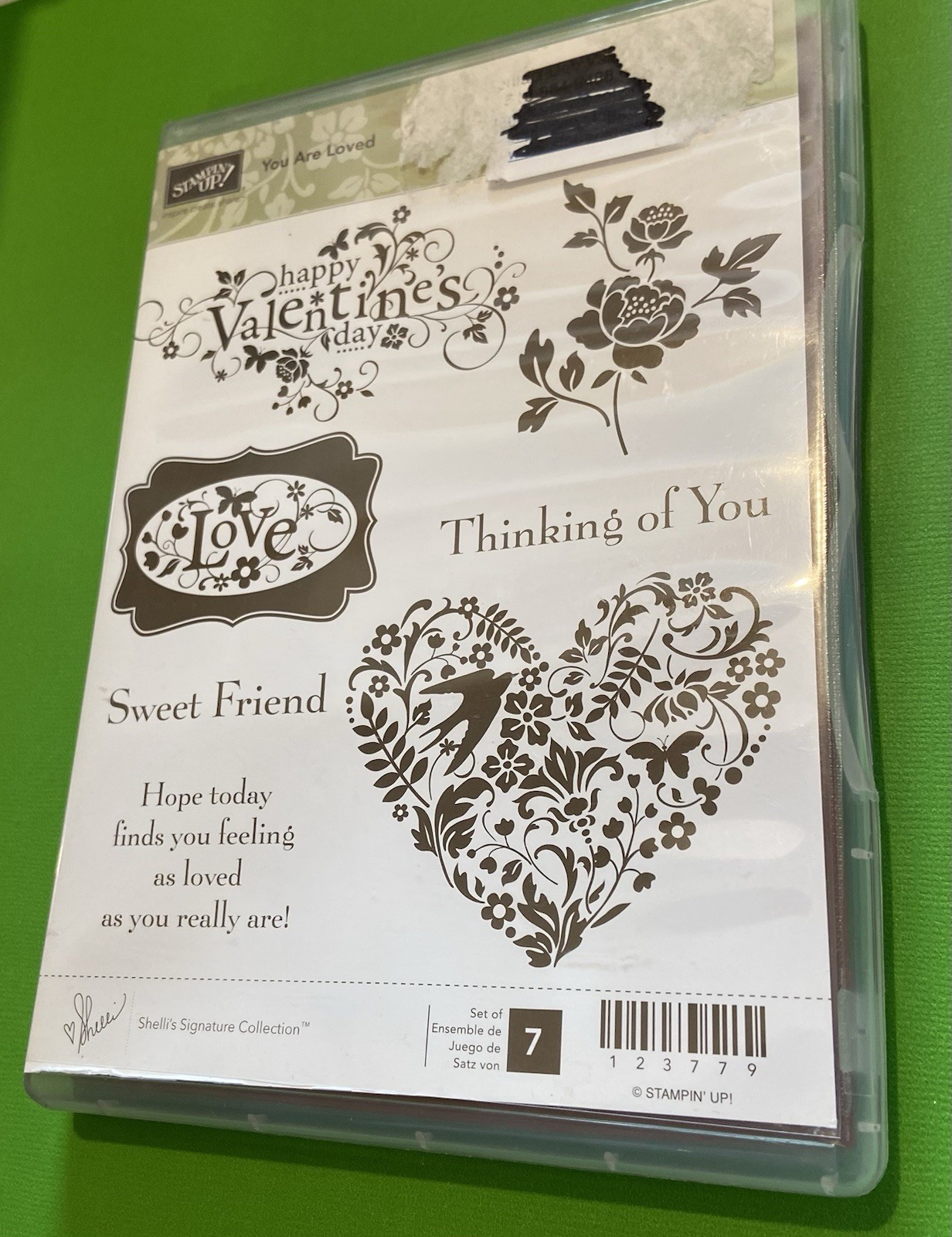 Stampin' Up! ~You Are Loved~Rubber stamp set~Used! Great Condition-Valentines