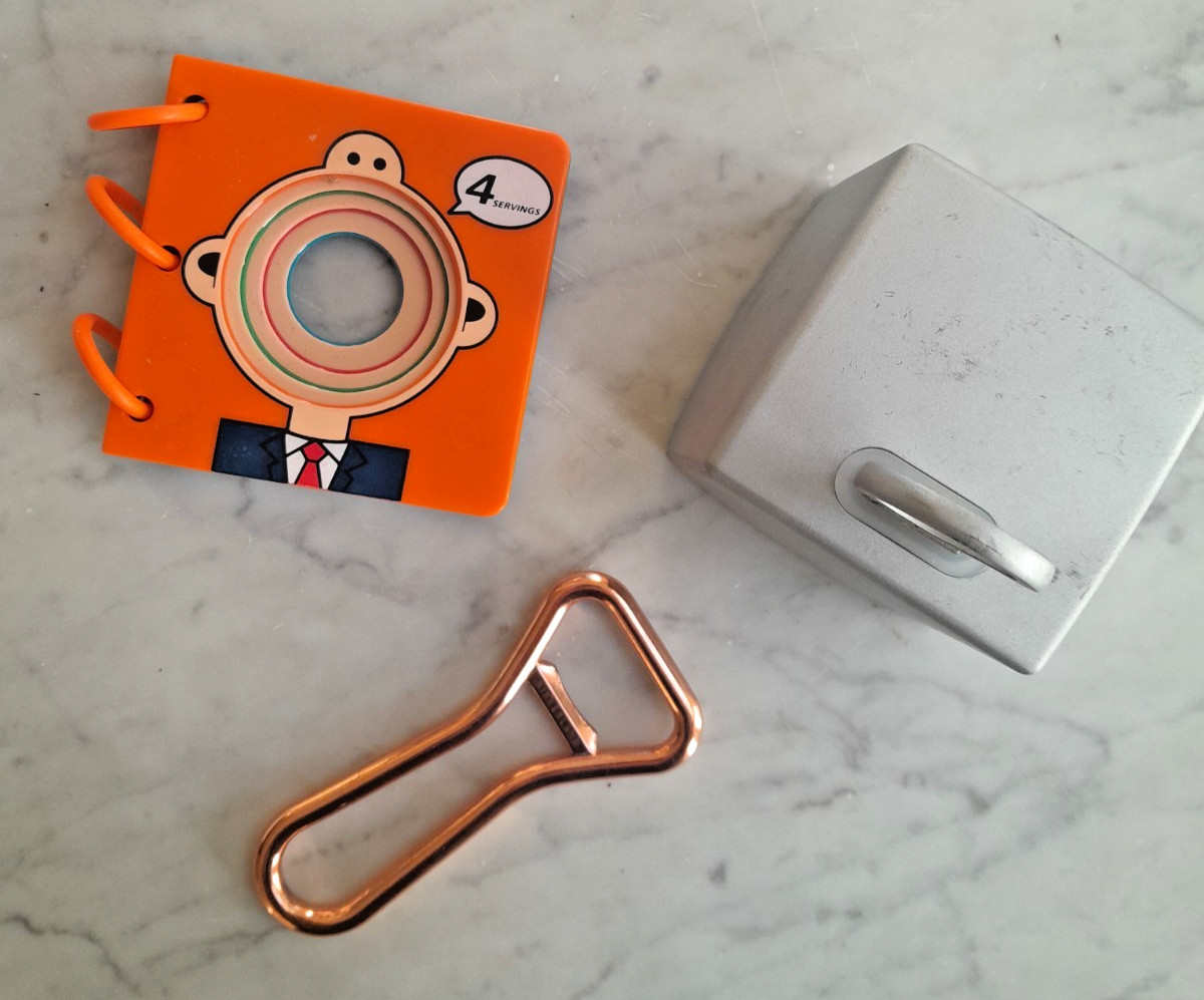 Kikkerland Copper Bottle Opener Measuring Book & Kitchen Timer Lot of 3