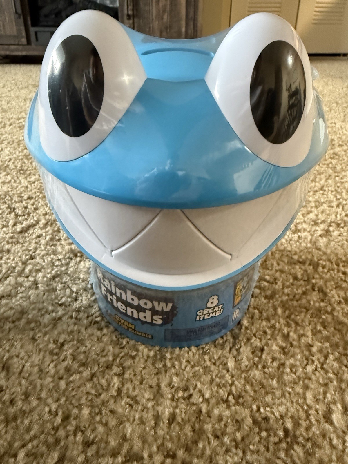 New Rainbow Friends Cyan Coin Bank Collector Bundle w/ (8) Surprises Brand New