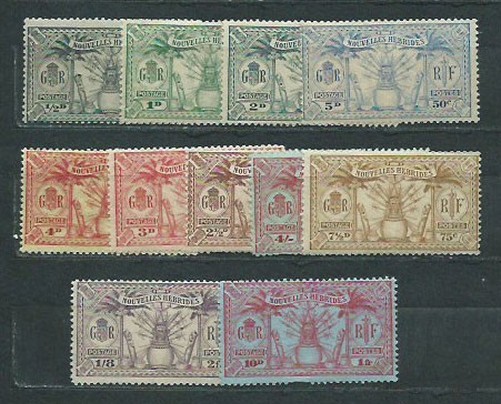 New Hebrides - Mail Yvert 80/90 (*) Mng