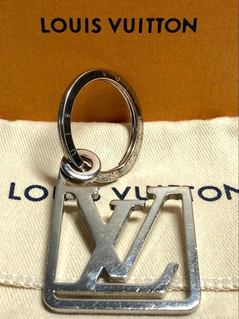 Louis Vuitton LV Initial Frame Key Ring Key Holder Charm