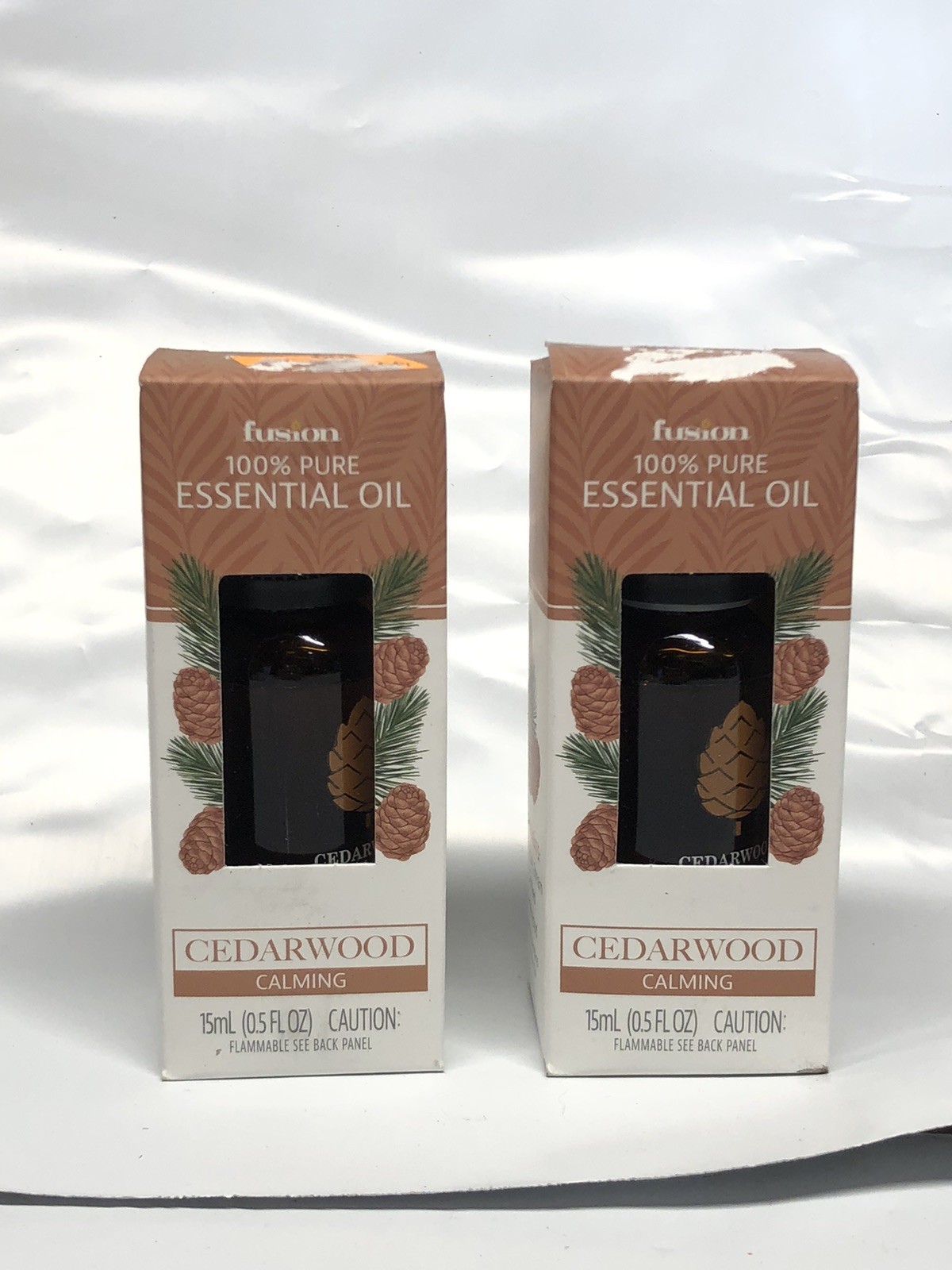 2 Pack Fusion 100% Pure Essential Cederwood Calming Oil15mL