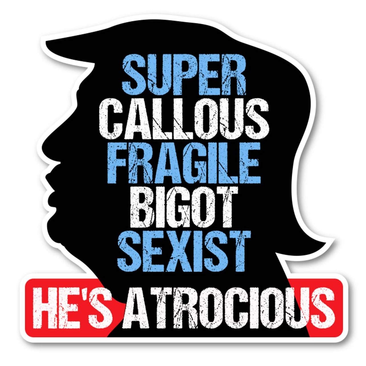 Kamala Harris 2024 Anti Trump Super Callous Fragile Sticker | A Clever 2024 V...