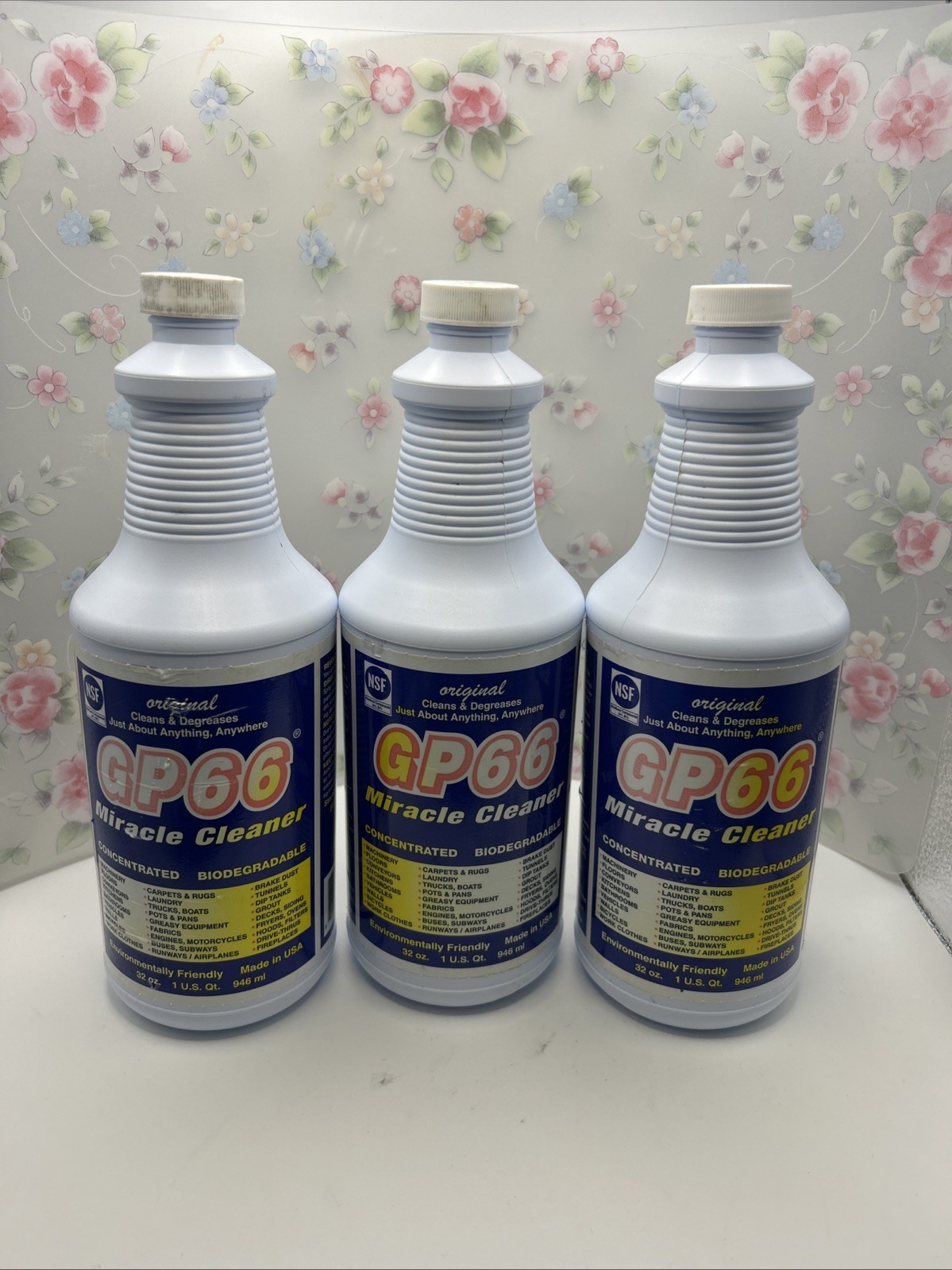 GP66 Miracle Cleaner / Degreaser 32oz. - NEW  3 Bottles