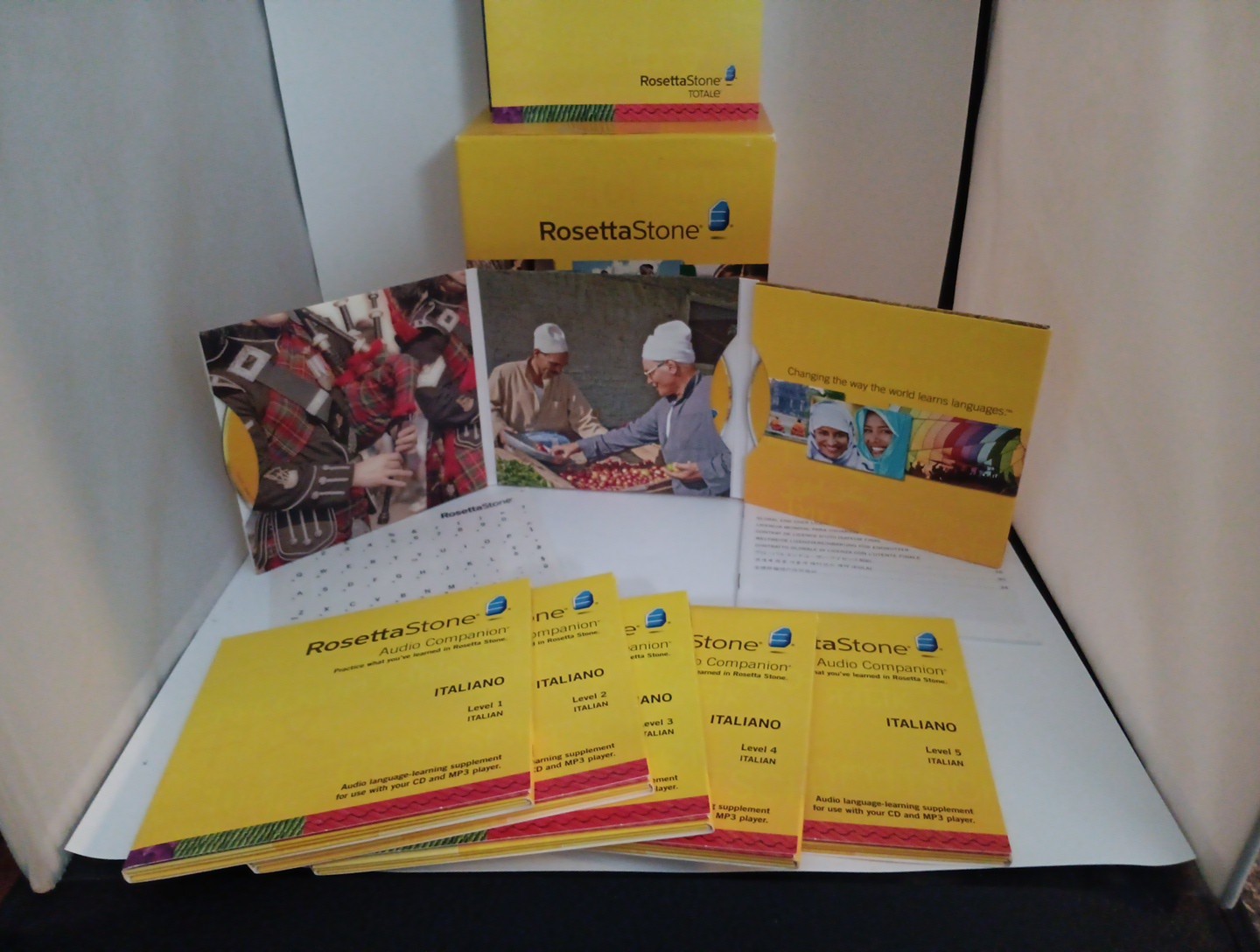 Rosetta Stone Italiano Italian Levels 1-5 Disk Language Learning “READ DESC”