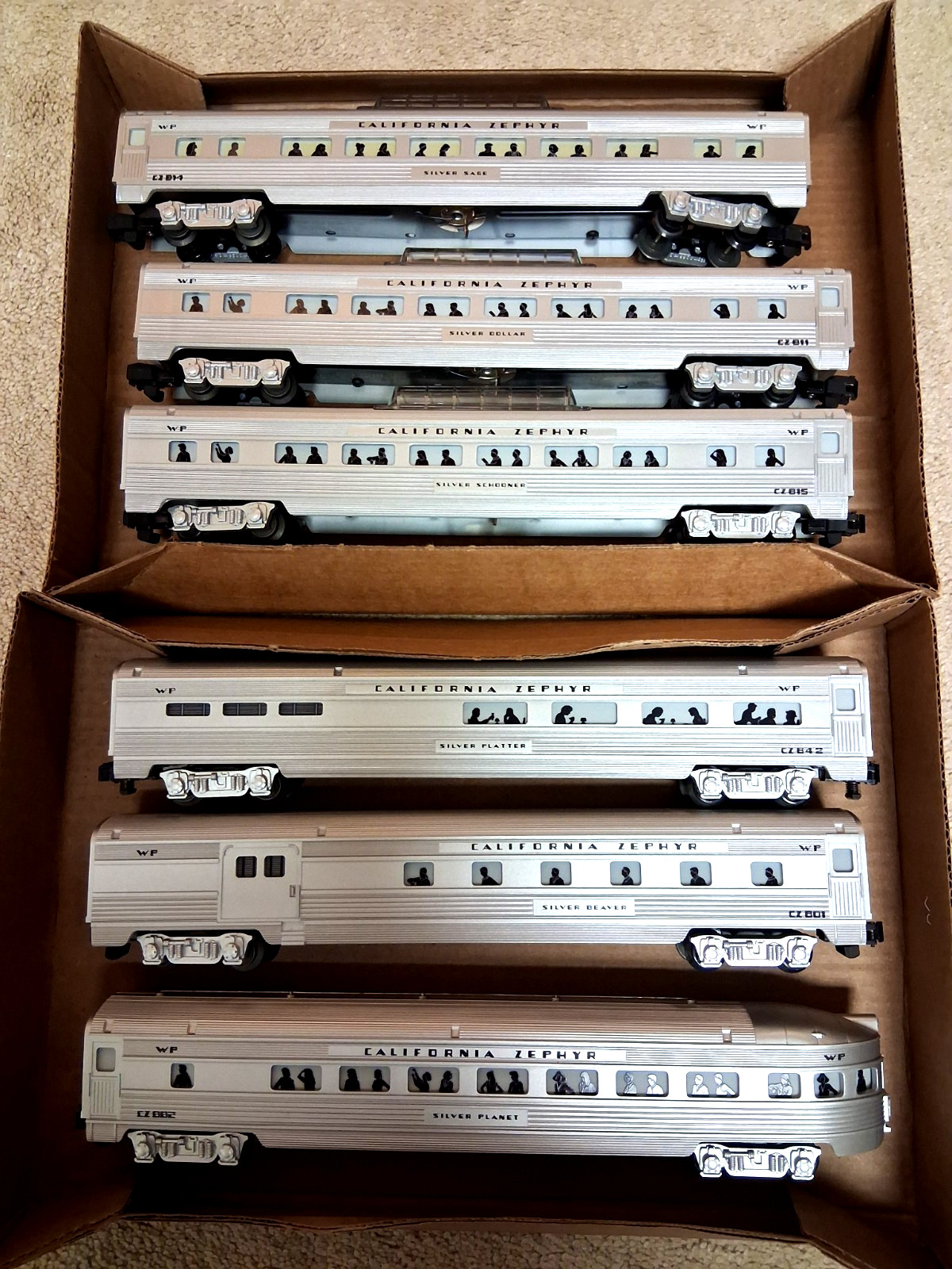 AMERICAN FLYER S Gauge  California ZEPHYR 6-CAR PASSENGER SET BEAUTYS!
