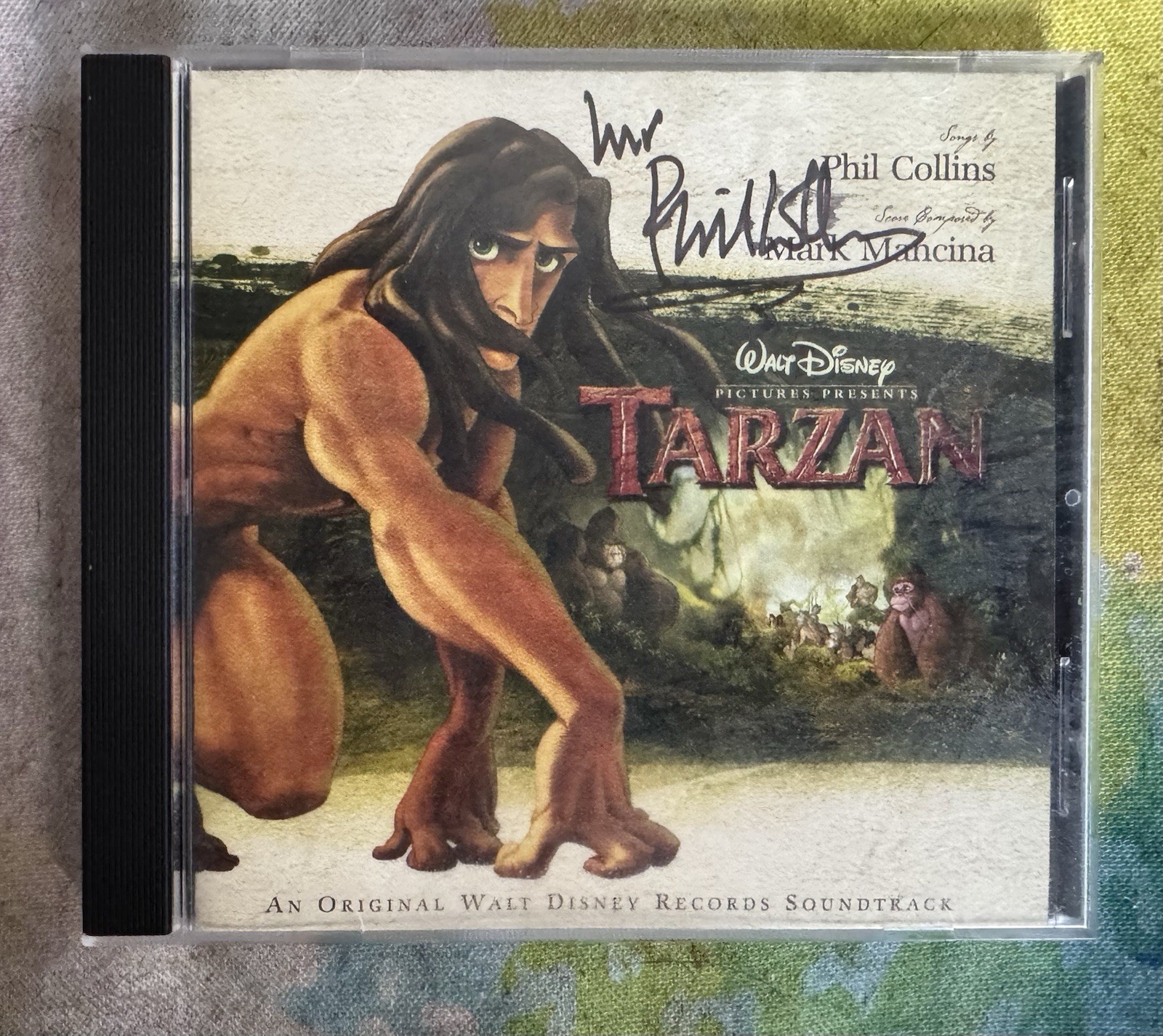 Phil Collins Signed Disney Tarzan Soundtrack CD Autograph Contest Prize Rare