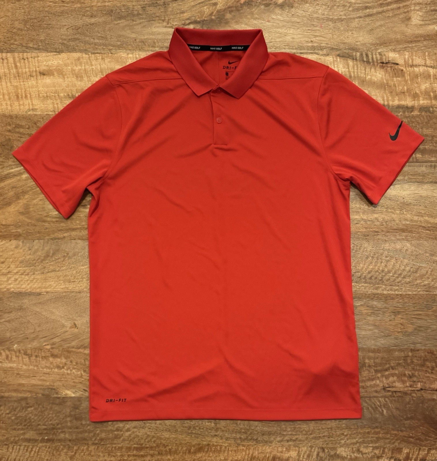 Nike Red Golf Polo Shirt Mens Medium
