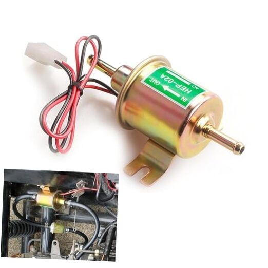Electric Fuel Pump, 12V Low Pressure Inline Fuel Pump, Fit for All 12 Volt 