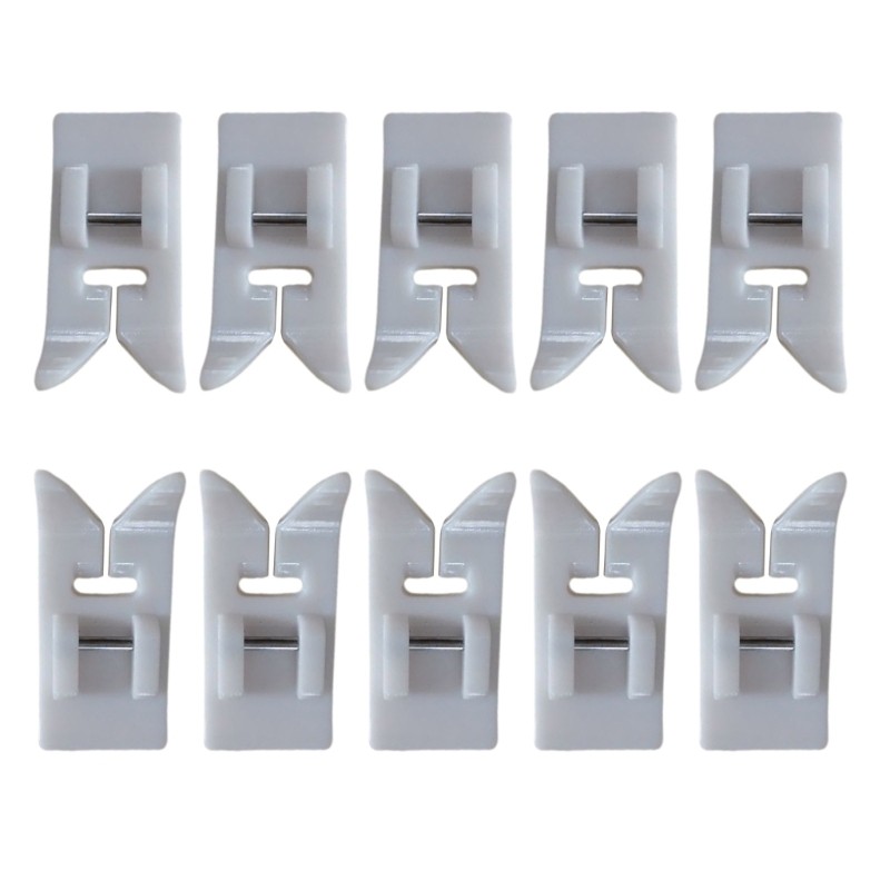 10 Pack Industrial Sewing Machine Presser Feet High Durability Plastic Texture