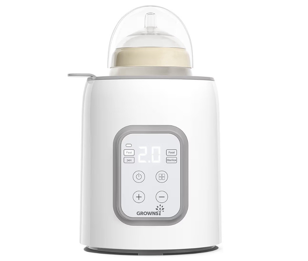 Bottle Warmer Grownsy 8-in-1 Fast Baby Bottle Warmer with Timer White New Sealed