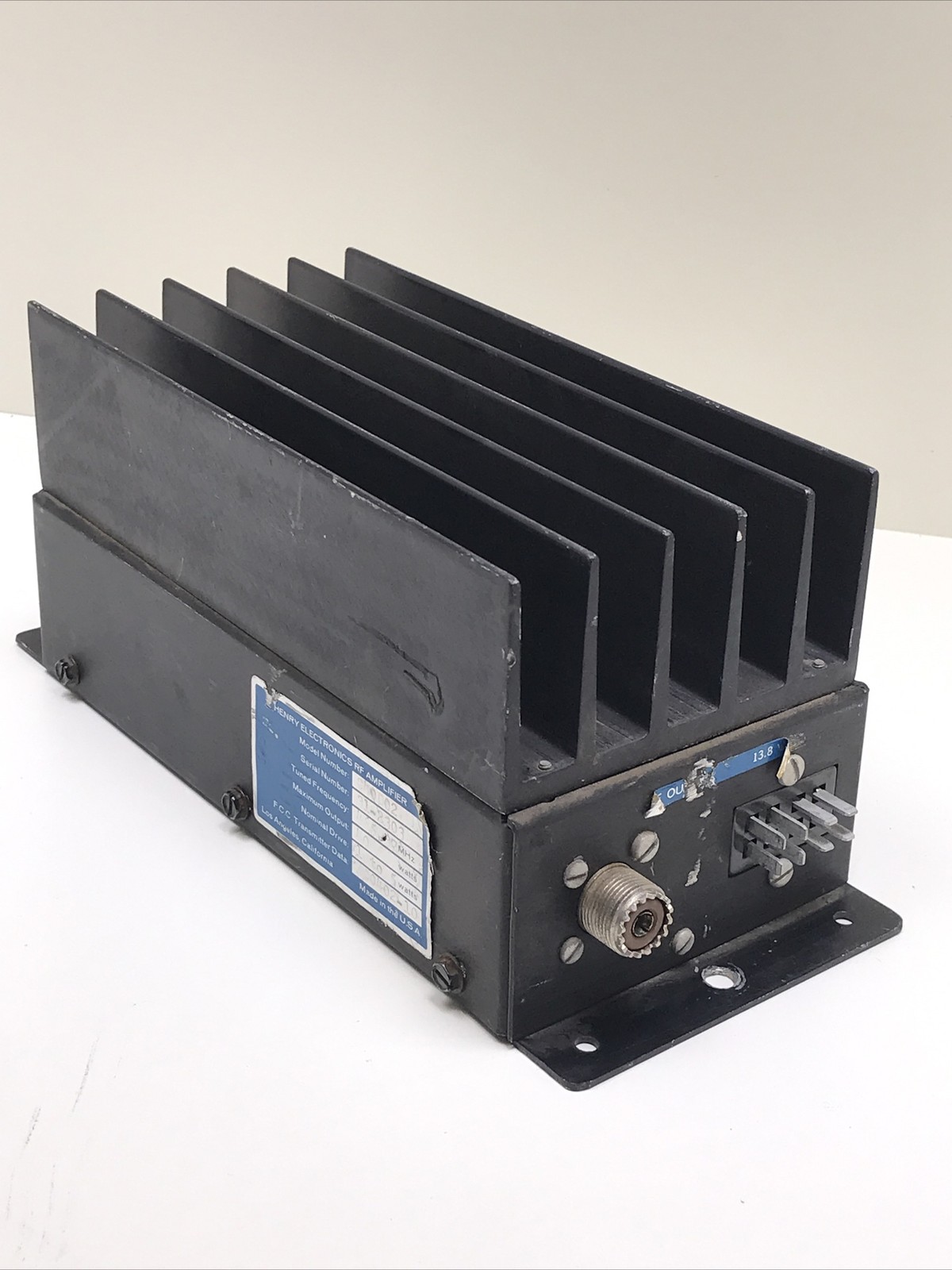 UHF Band Power Amplifier 465Mhz C40D02 40 Watt Henry Electronics RF Amp