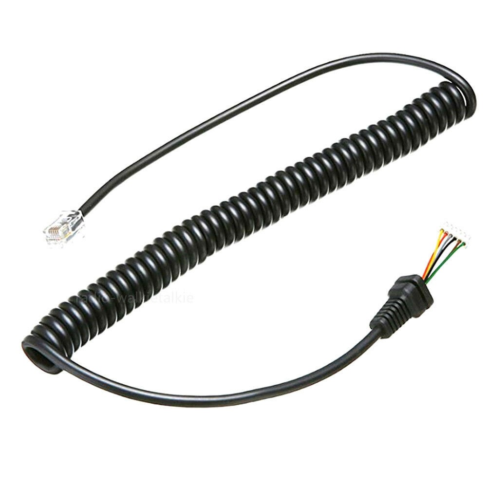 Anti-Break 6 Pin Microphone Cable Cord For Yaesu MH-48A6J MH-42B6J Microphone