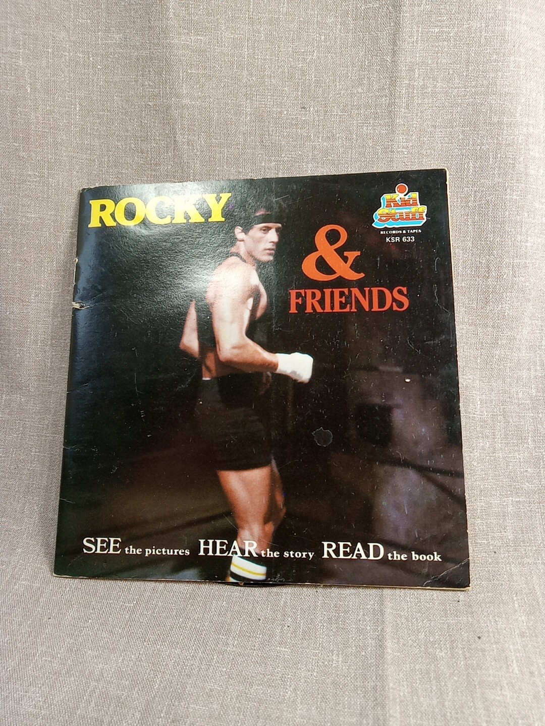 Rare  Vintage 1983 Kid Stuff Rocky & Friends 33 Record And Read Along Book
