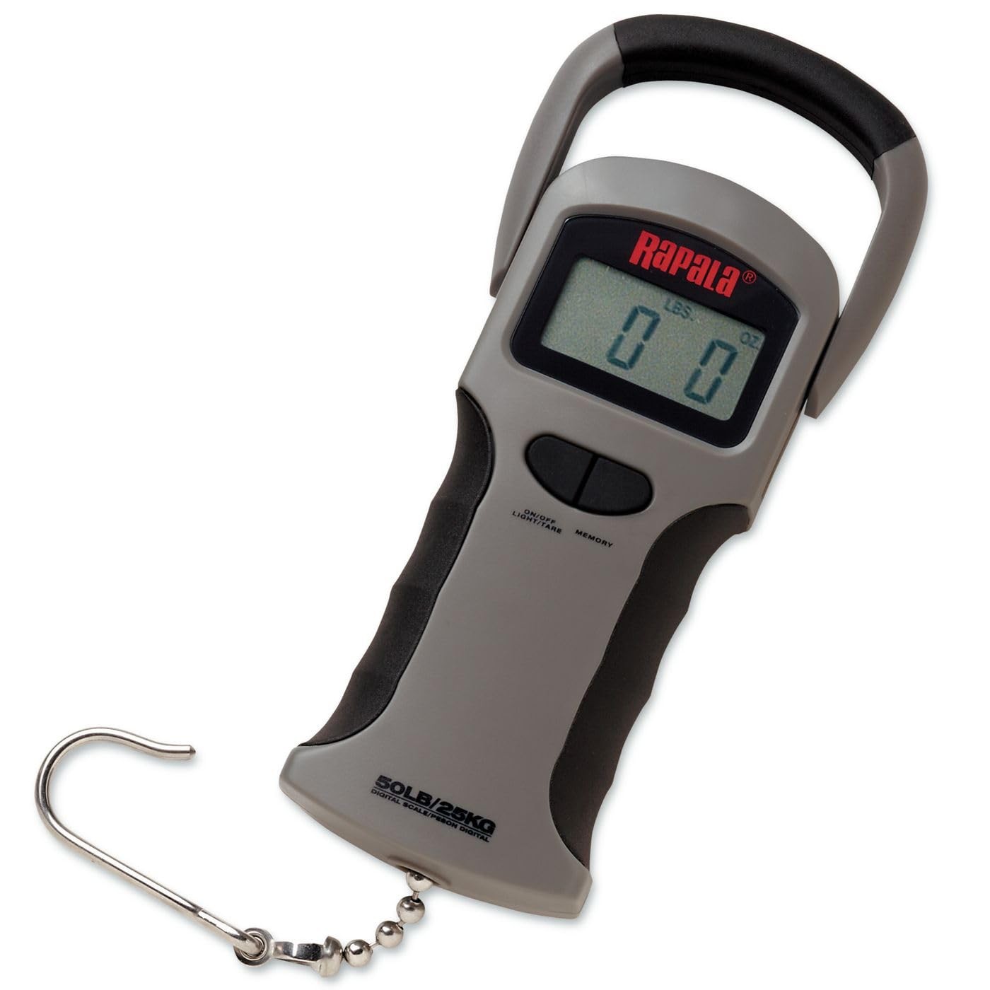 Rapala 50 lb Digital Fishing Scale w/ LCD Display, Water Resistant