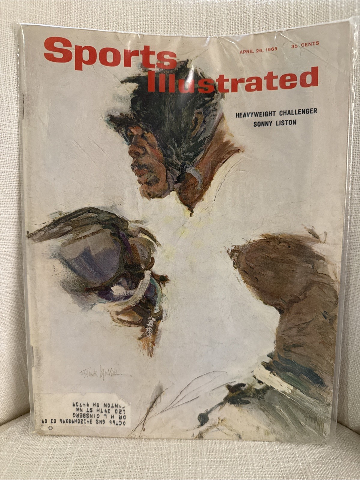 Sonny Liston Sports Illustrated April 26, 1965 Heavyweight Challenger Boxing