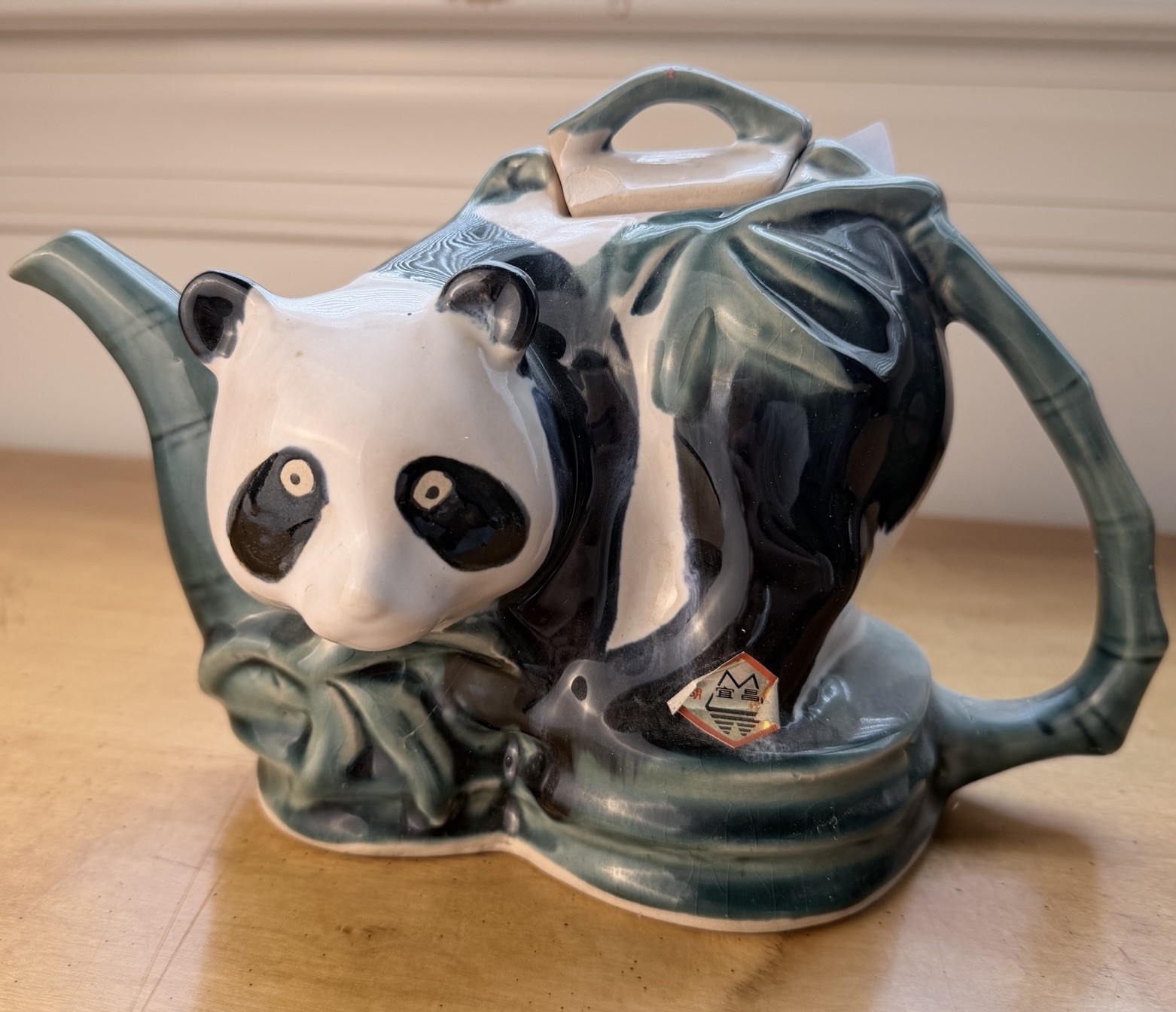 Teapot Ceramic Panda 5.5"×9"