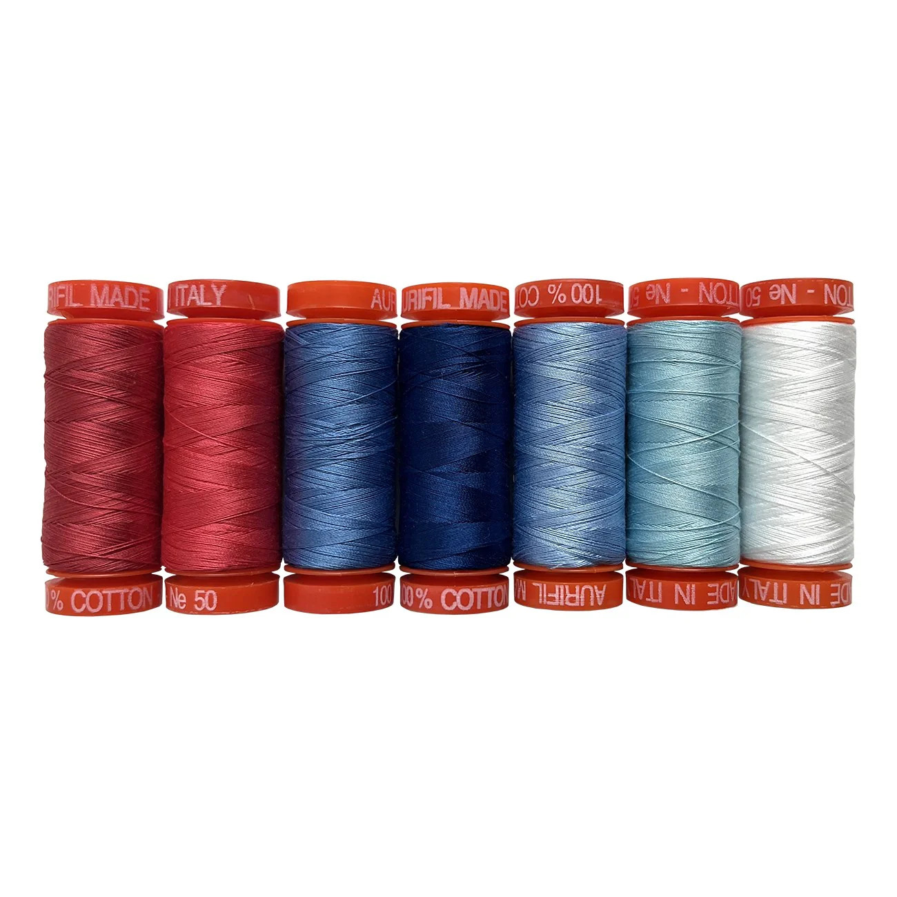 Aurifil - Oh Say Can You Sew 7 Small Spools 50wt by Amy Latta