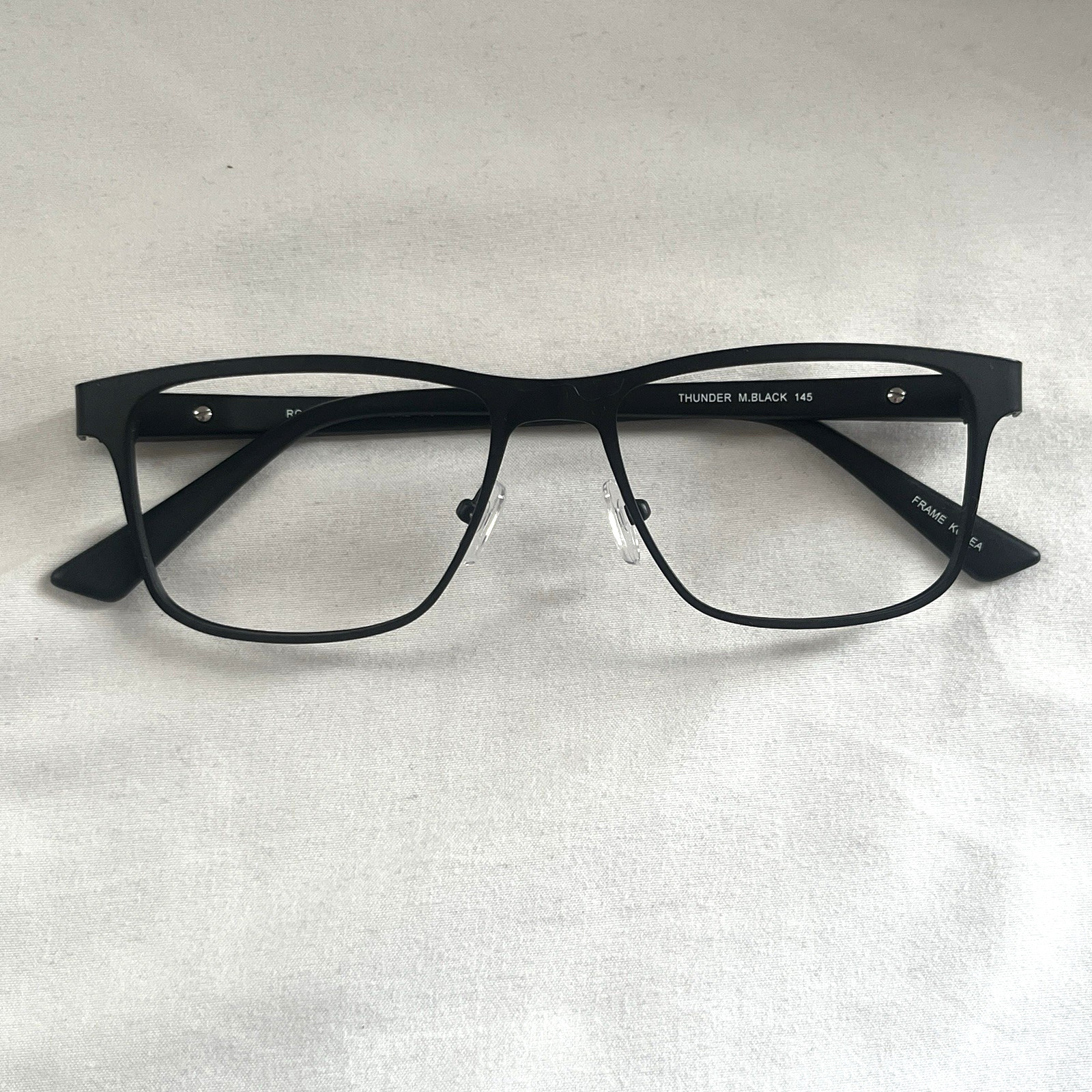 Rochester Optical Thunder Matte Black Eyeglasses Frame Only 52-17
