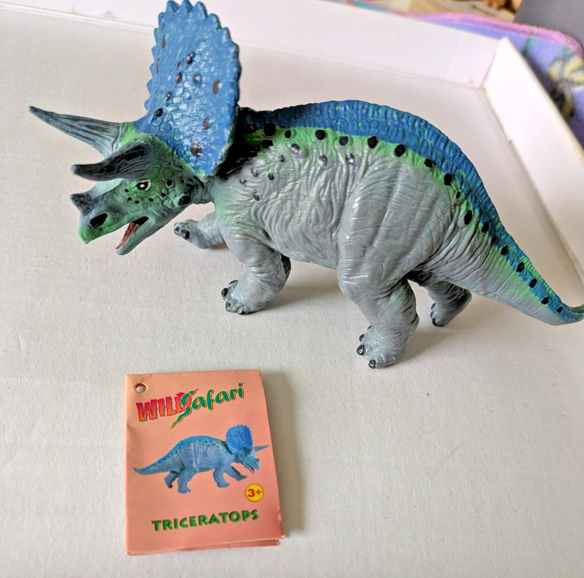 1996 Triceratops Figure Toy Safari Ltd Dinosaur