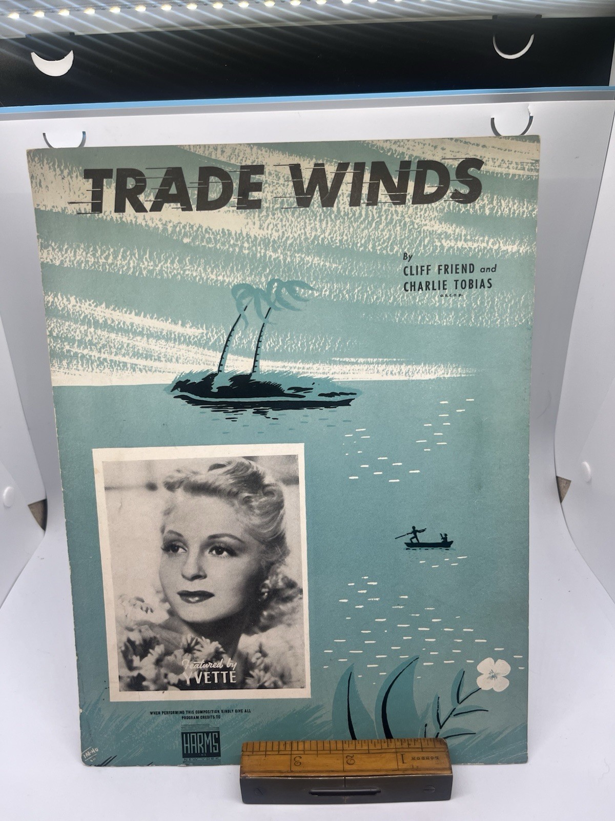 Trade Winds Tiki Style Sheet Music 1940 Collectible Cool!