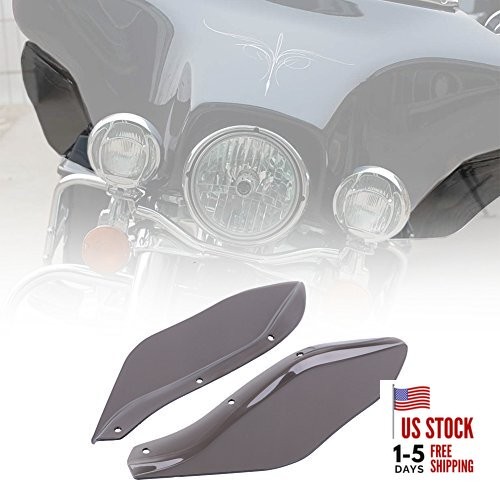  Fairing Air Deflectors for 1996-2013 Harley Touring Dark Smoke
