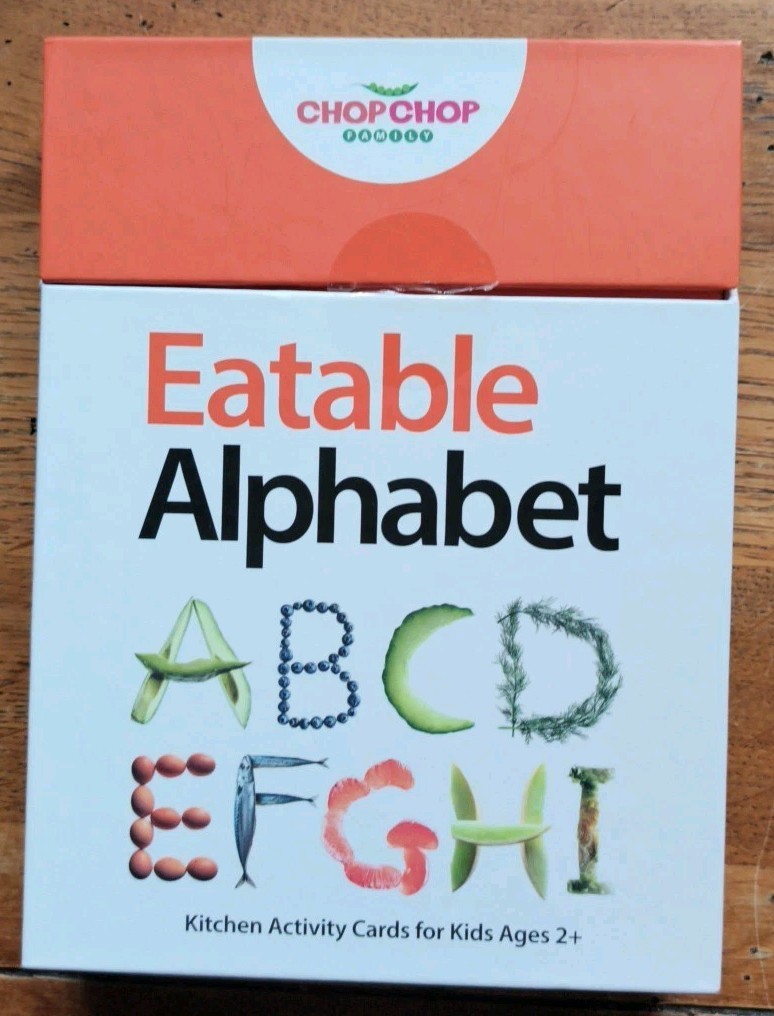 CHOP CHOP FAMILY Alphabet Food Flash Cards - Learn Healthy Eating & Nutrition