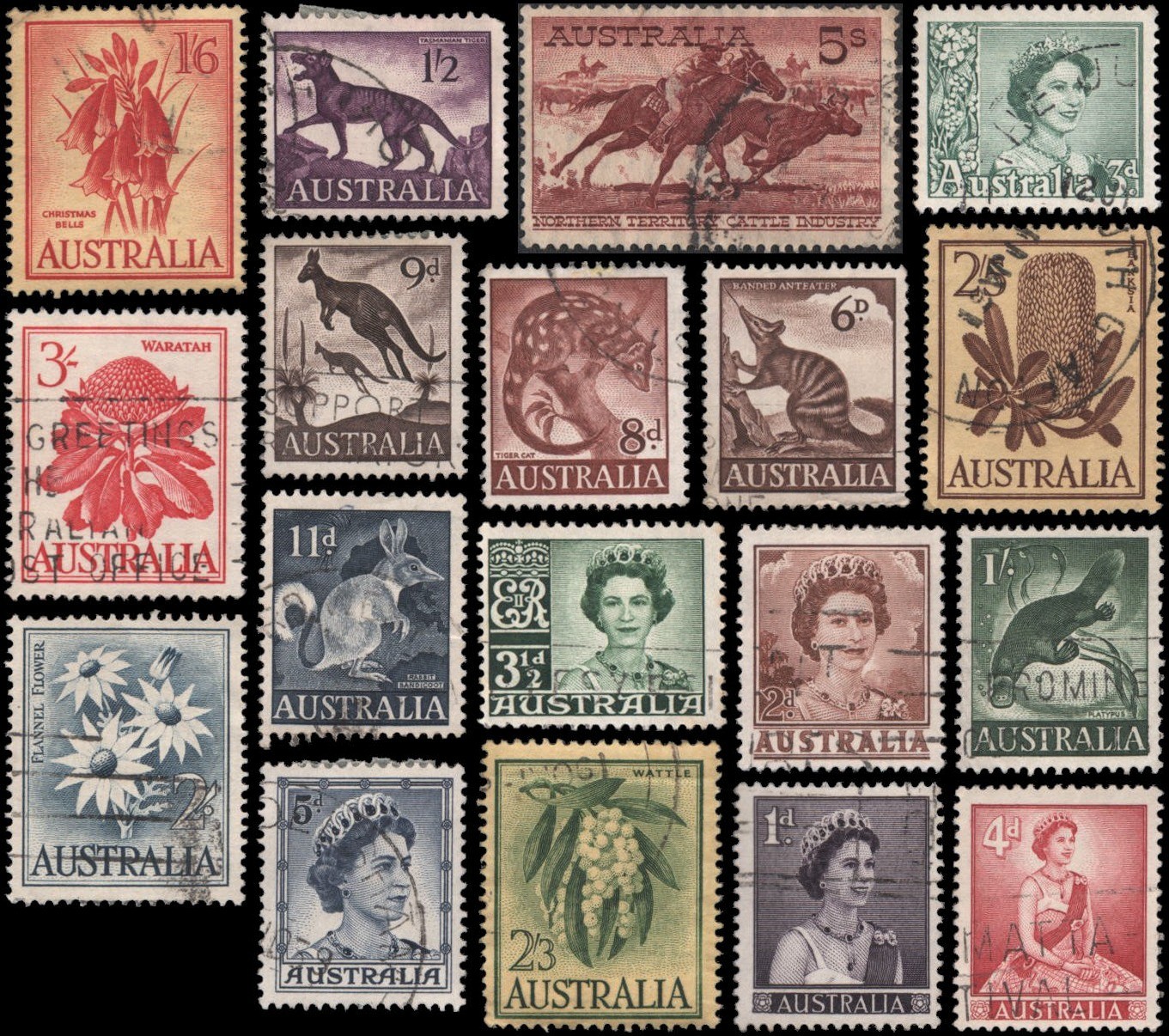 Australia #314//331 Used without 328A