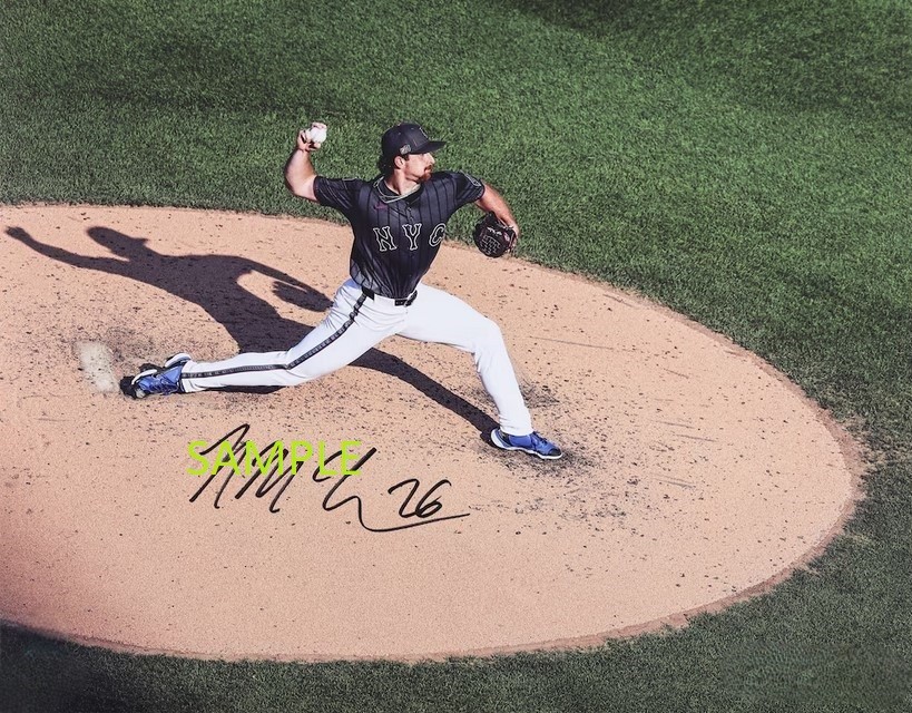 NOLAN MCLEAN REPRINT SIGNED 8X10 PHOTO AUTOGRAPHED CHRISTMAS MAN CAVE GIFT METS