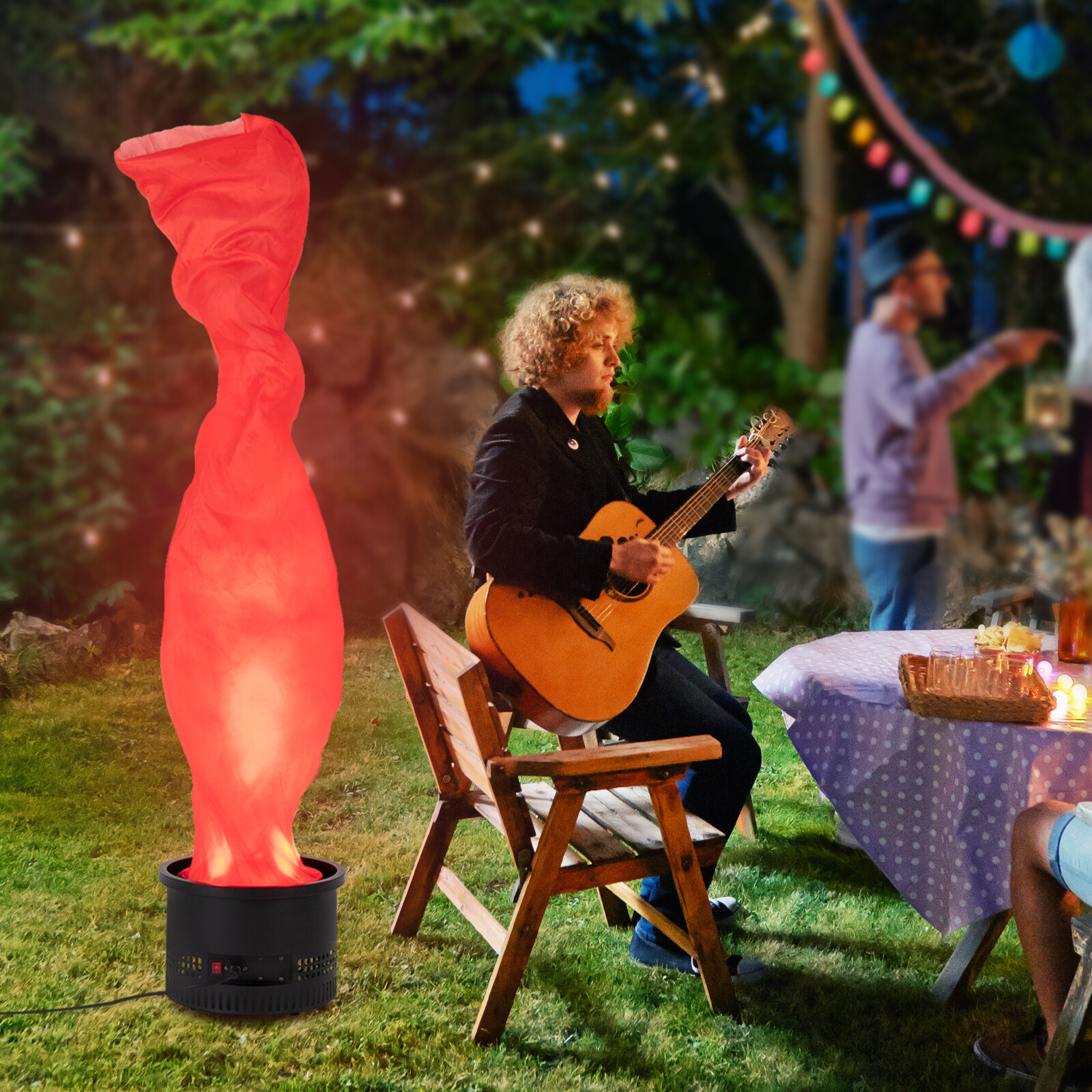 10 LED Fake Flame Light Stage Show Fire Flame Lighting Disco DJ Band KTV Bar