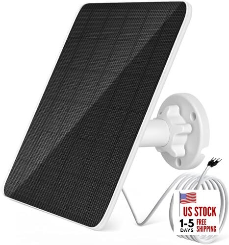 Solar Panel for Ring - 6W Compatible with Ring Video Doorbell 2, 3, 3+, 4 and 