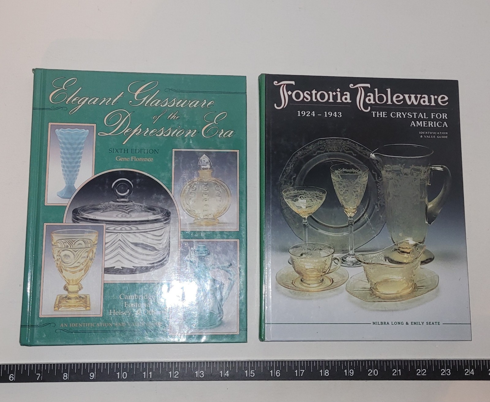 Depression Glassware Fostoria Heisey Book Lot Of (2)